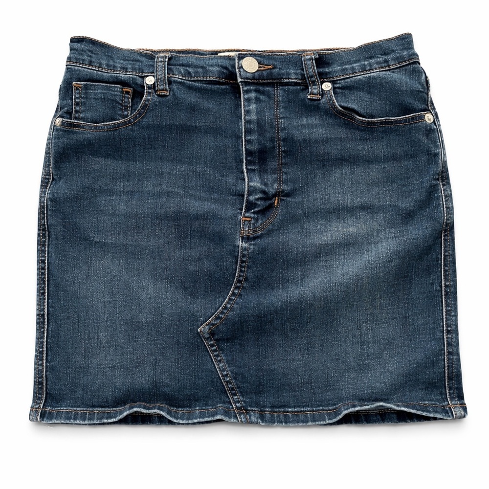 ✨FP Movement by Free People Boho Denim Mini Skirt - Dark Blue